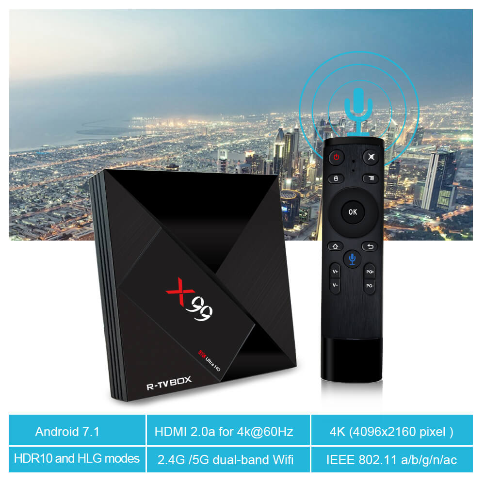 R-TV BOX X99-RK3399 4G32G
