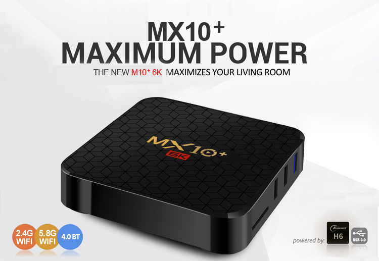 New arrival MX10  Dual wifi with BT 4.0 4gb ram 32gb rom TV BOX