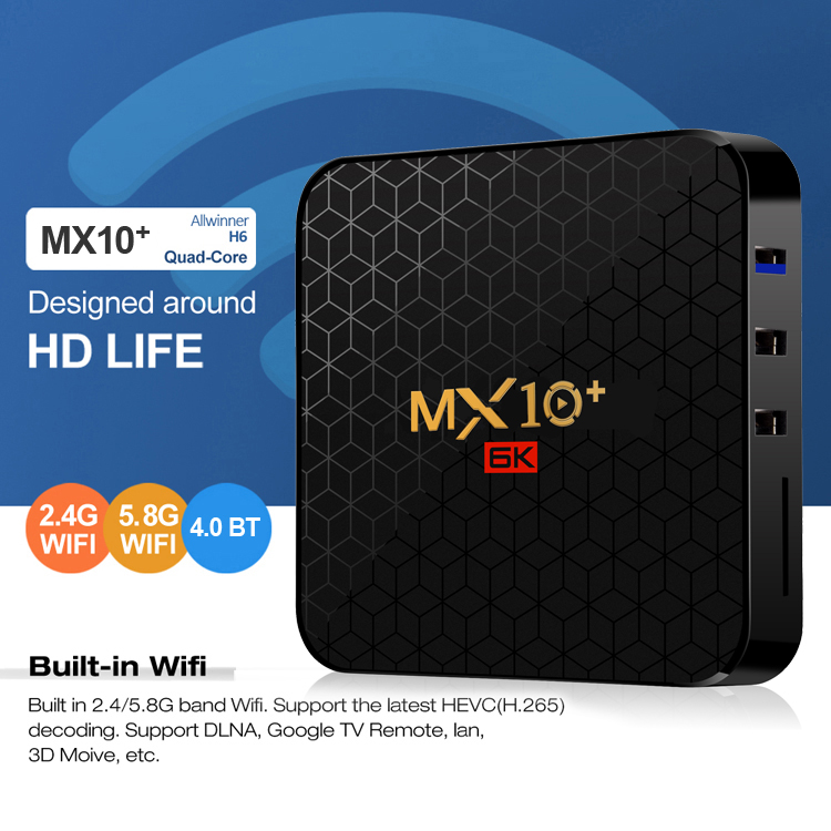 New arrival MX10  Dual wifi with BT 4.0 4gb ram 32gb rom TV BOX