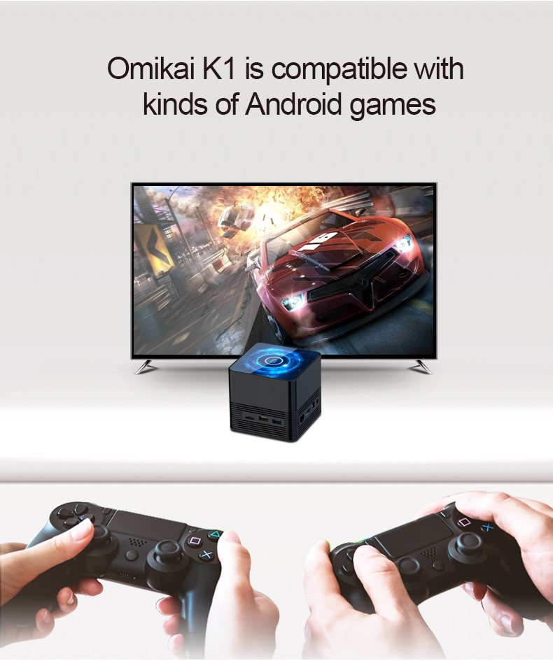 Omikai K1 New TV BOX Allwinner Android 10 os BT 5.0 Wireless charging