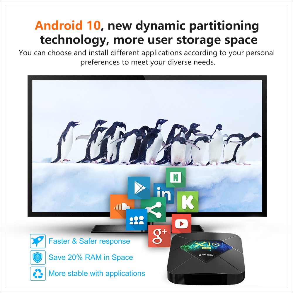 New Cheaper TV BOX Android 10.0os BT4.0 R-TV BOX x10 mini